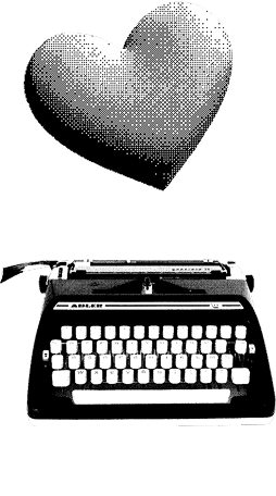 Typewriter heart